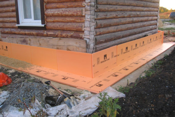 Утепление фундамента дома