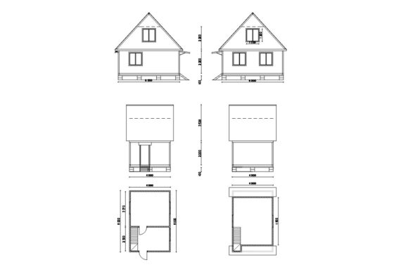Садовый домик 4х6