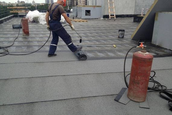 Монтаж наплавляемой кровли