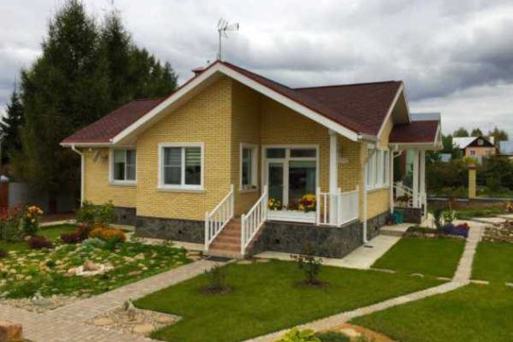 Отделка одноэтажного дома