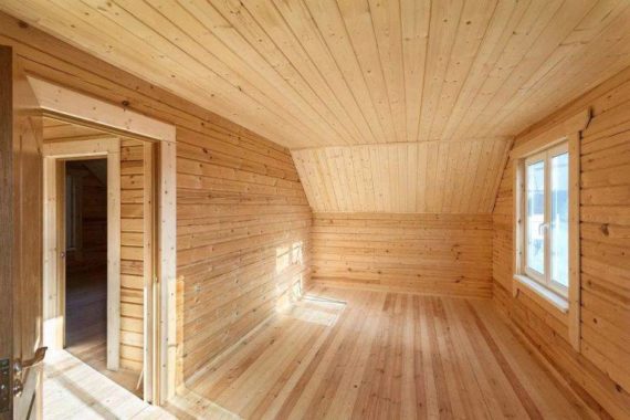 Отделка дома из профилированного бруса