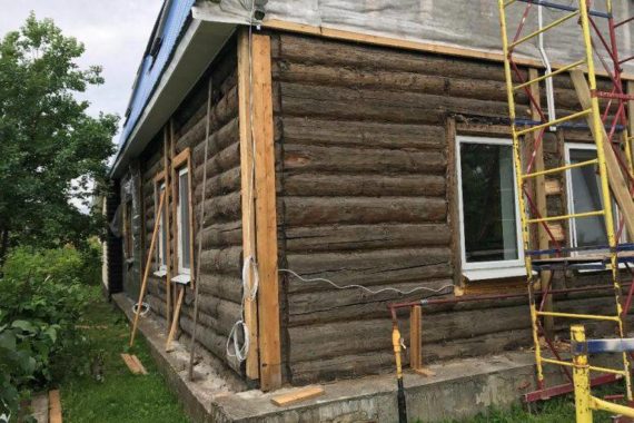 Отделка старого деревянного дома